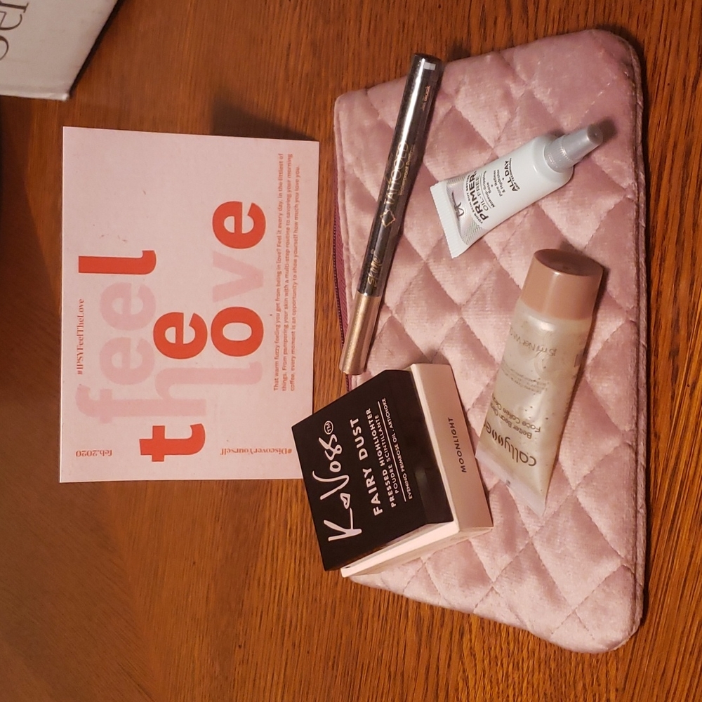 Ipsy bag full with samples